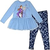 Disney Frozen Elsa Anna Frozen Girls T-Shirt and Leggings Outfit Set Infant to Little Kid