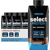 PEScience Select Protein Shake RTD, Chocolate Truffle, Pack of 12 | 25g Whey and Casein Blend, High Protein Drink, Gluten Free, Keto Friendly, 0g Sugar