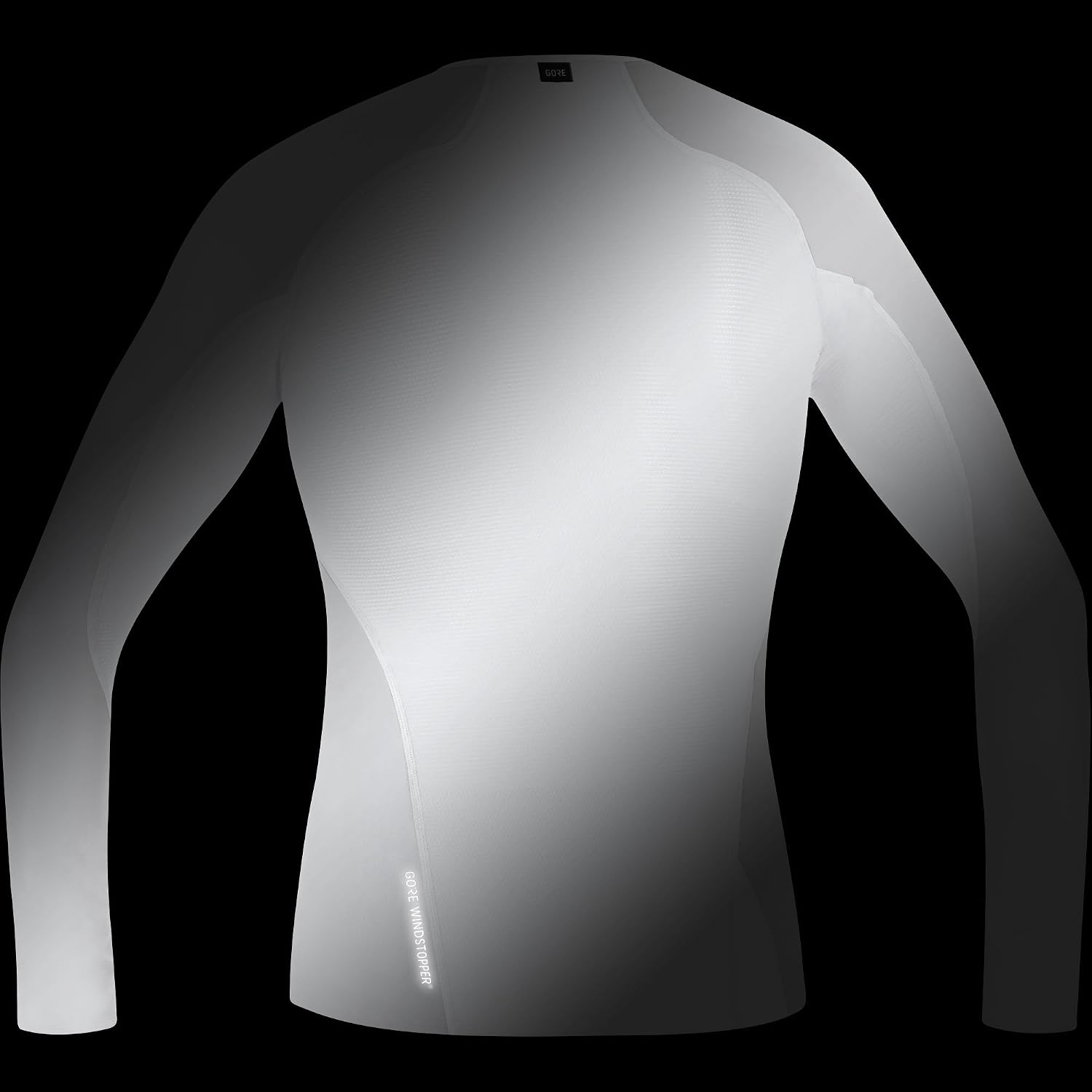 GORE WEAR Mens M Windstopper Base Layer Long Sleeve Shirt, Light Grey/White, L EU - Image 5