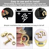 Techfection Car Battery Connectors Leisure Terminals Clamps Set view 5
