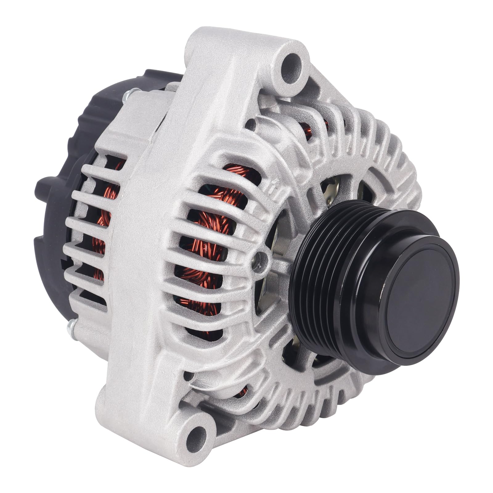 Photo 1 of Autoround Alternator Compatible with Chevrolet Corvette 1997-2013, 5.7L 6.0L 6.2L 7.0L, 145Amp 12V CW 6-Groove Pulley, Replace# 10246634, 10305775, 10305775A, 10305775B