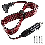 Sigely Car Refrigerator DC Power Cord, 12V/24V Car