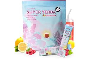 ZOOONE Super Yerba Mate tea Instant Powder 30 Packets- Raspberry Lemonade Flavor | Servings Clean Energy & Focus Boost Brain Fog Buster| Gut Support, Antioxidants