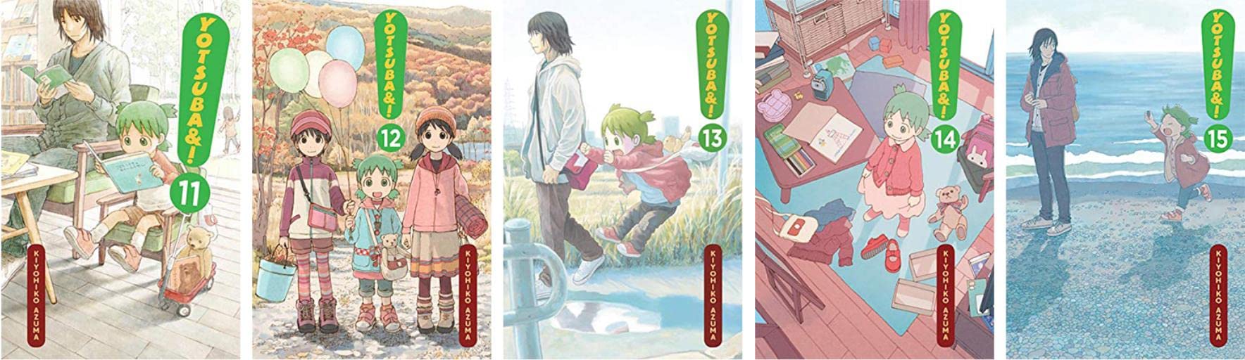 Yotsuba&! Manga 15-book Series Vol. 1-15 Set by Kiyohiko Azuma