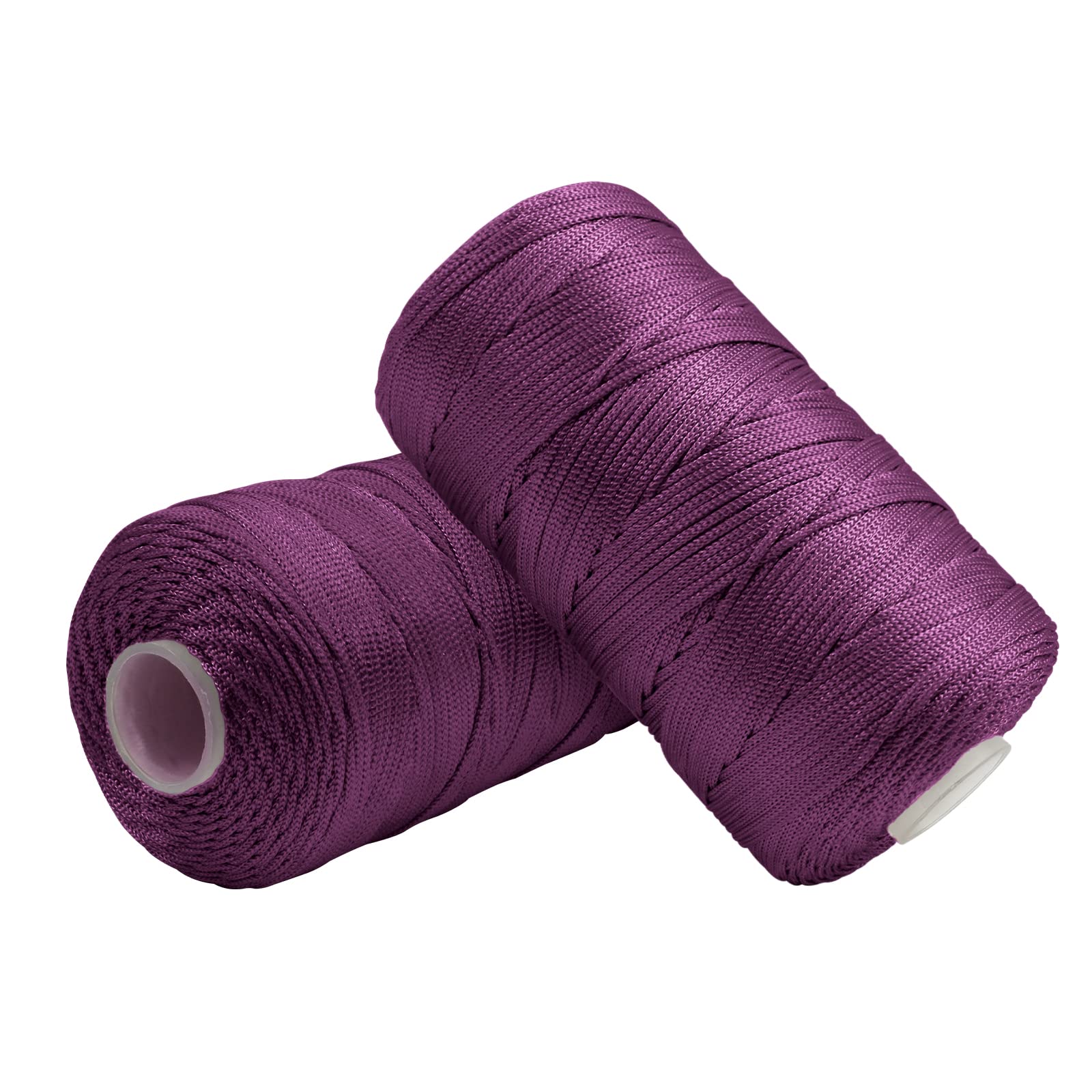 Uiopa Macrame Cord 1.5mm x 400m, Nylon Macrame Yarn for Crochet and Knitting, Violet Crochet Yarn for Wall Hangings, Dream Catchers, Jewelry Making, DIY Craft Project