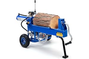 Oxseryn Portable Log Splitter 20 Ton, Gas Wood Splitter with 7HP Engine Hydraulic Pump, Log Splitter for firewood with Auto Return, Horizontal Full Beam Steel Wedge for Home, Forestry Harvesting