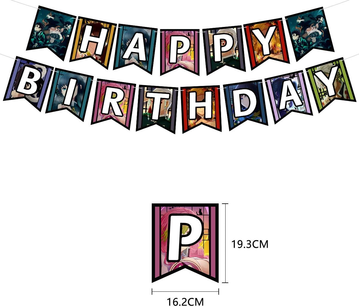 Amazon 鬼滅の刃 誕生日 飾り付け バースデー バルーン Happy Birthday 飾り 風船 装飾 男の子 女の子 B 風船 バルーン おもちゃ