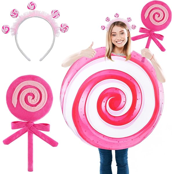 Amazon.com: EraSpooky Adult Lollipop Costume Halloween Rainbow Candy Outfits  for Men and Women : Clothing, Shoes & Jewelry