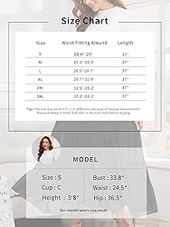 NASHALYLY Women's Chiffon Elastic High Waist