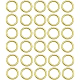100 pcs Gold Plated Stainless Steel Split Rings Jump Rings Connector Rings for Jewelry Making Necklaces Bracelet Earrings Key