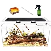 Reptile Growth Reptile Terrarium,10 Gallon Reptile Tank 20" x 10"x 11",for Insect，Fish，Tarantula，Hermit Crab，Jumping Spider，I