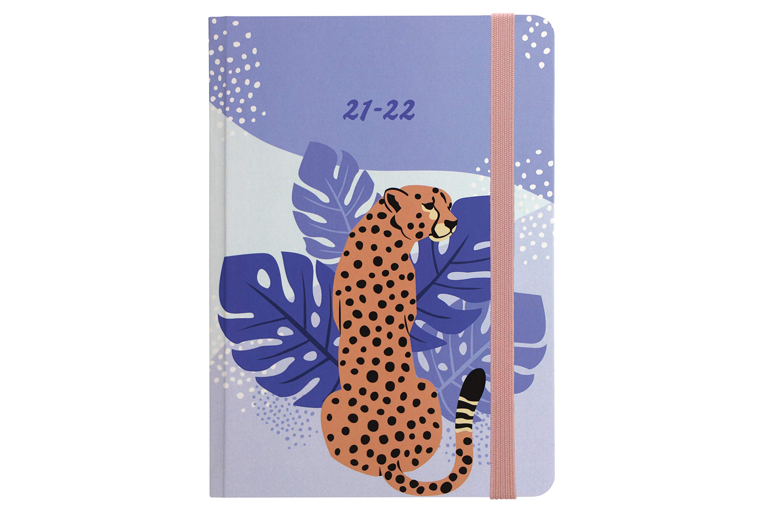 LETTS Cheetah A6 Academic 21.22 Week to View Diary - Peach