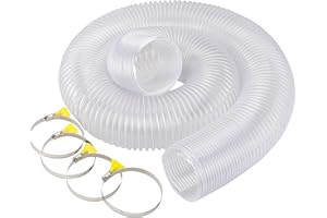 WYNNsky 4 Inch PVC Dust Collection Hose, 10 Feet Vacuum Hose for Woodworking