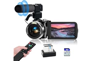 YEEIN Camcorders Video Camera 4k with 3" Touch Screen and 32G Card, WiFi Digital Camera, 18X Digital Zoom, Vlogging Camera for YouTube Video Recording, Kids Video Camera, Remote, Microphone