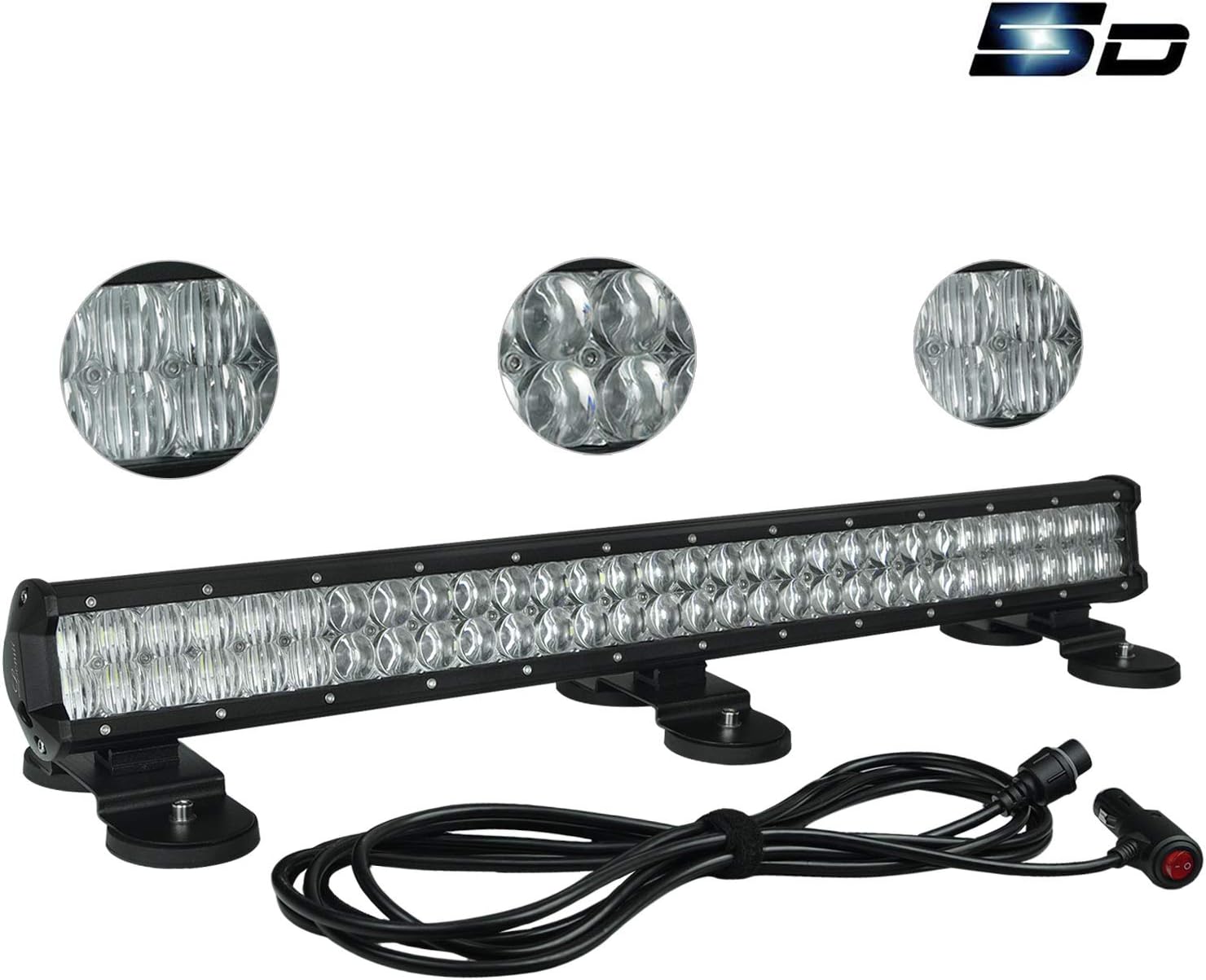 LEMIL 28" 180W Led Light Bar Led Work Light Flood