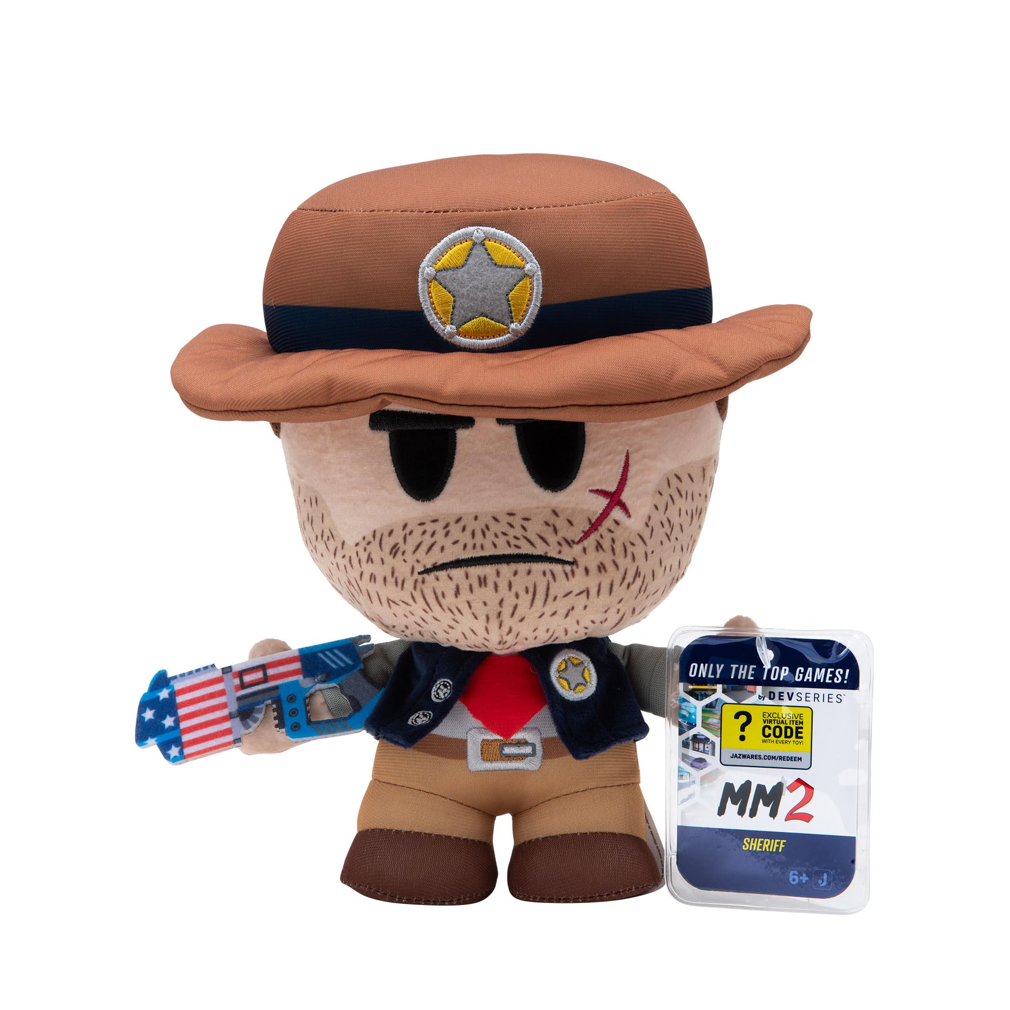 DevSeries Sheriff Collector Plush - 8-Inch Polyester Plush with Exclusive Virtual Item Code