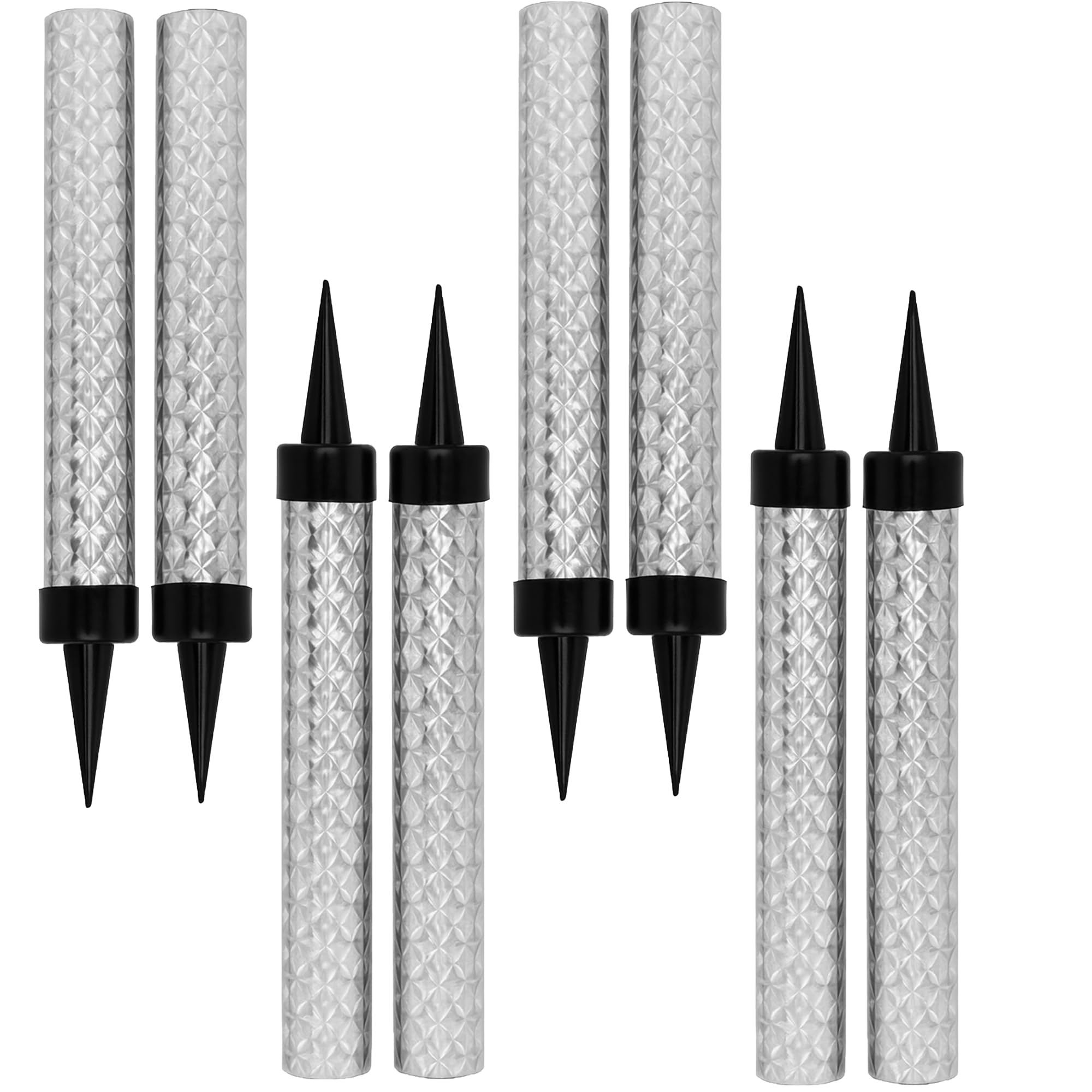 Silver Ice Sparkling Fountain Candles 15cm - 8 PK Cake Topper Sparkler for Birthday, Wedding, New Year, Anniversary Decoration, Special Celebrations Decor - Bright Fountain Candles for Birthday Cake