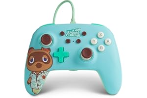 PowerA Enhanced Wired Controller for Nintendo Switch - Animal Crossing: Tom Nook, Nintendo Switch Lite, Gamepad, game control