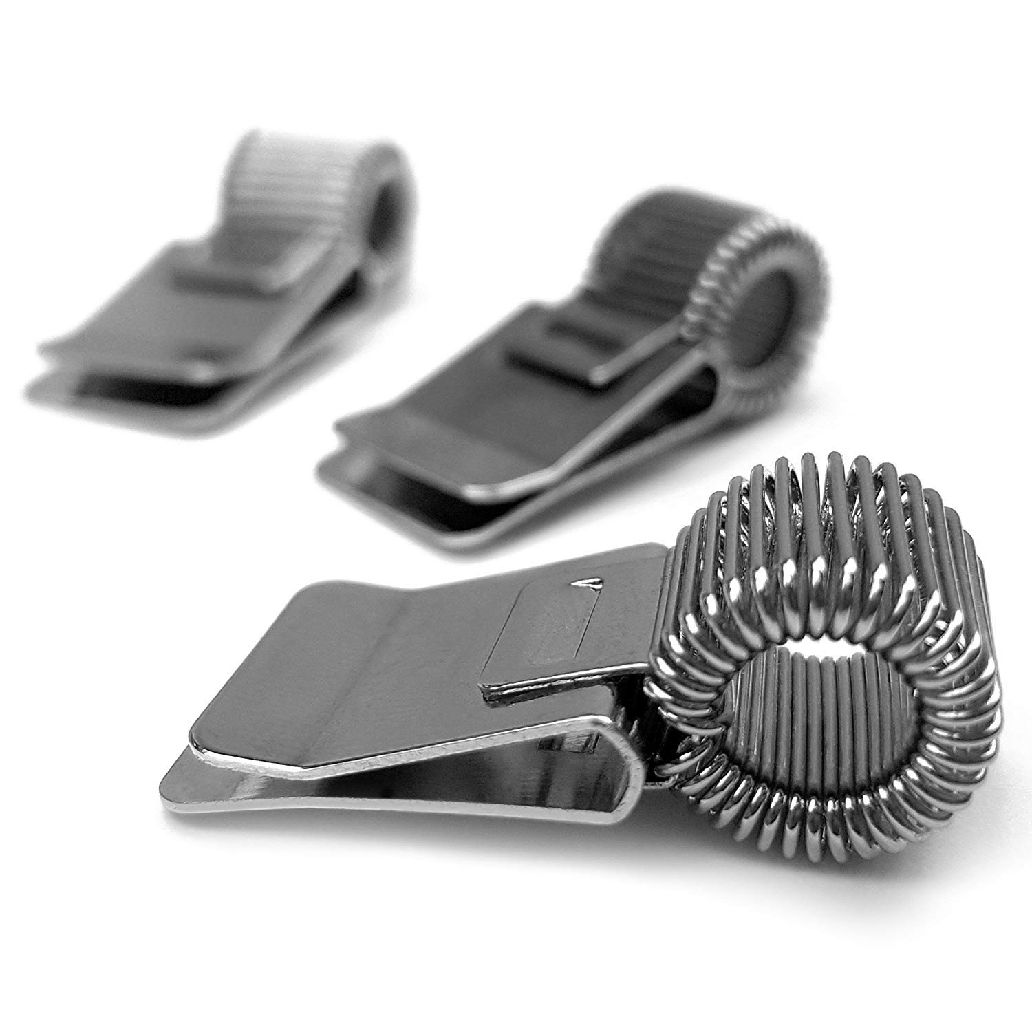 Metal Pen Clip Holder for Notebook/Clipboard/Journal/Diary - Ideal For Doctors/Nurses/Foreman/Office - [Pack of 3] - Silver