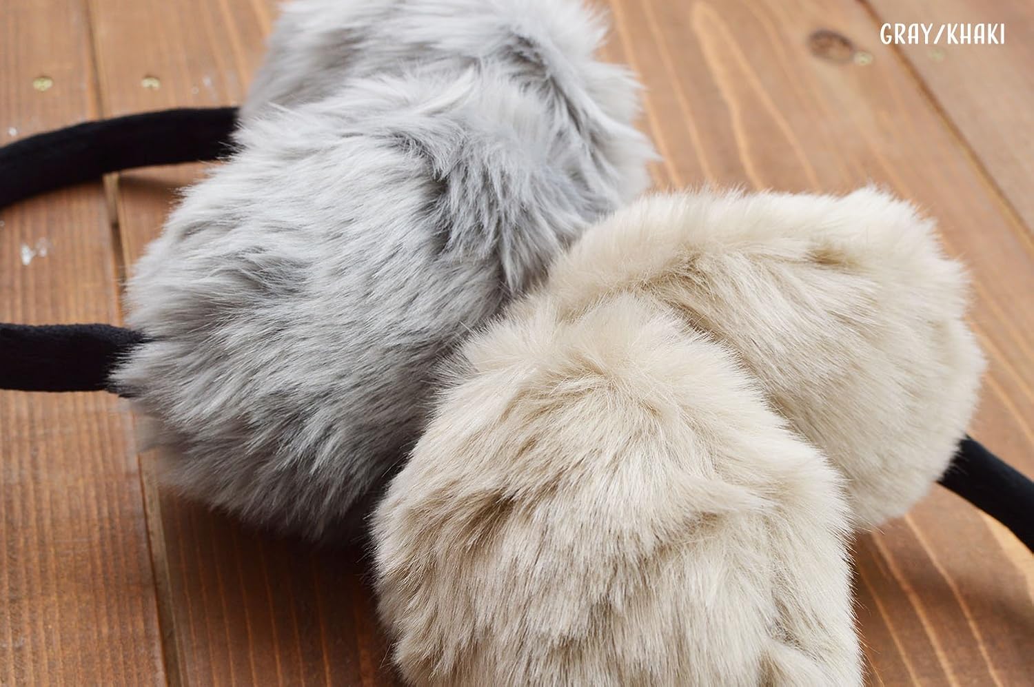 Amazon Plus Nao プラスナオ イヤーマフラー イヤーマフ 耳あて イヤーウォーマー ふわふわ フェイクファー あったか 可愛い レディース メンズ カーキ 耳カバー イヤーマフ 通販