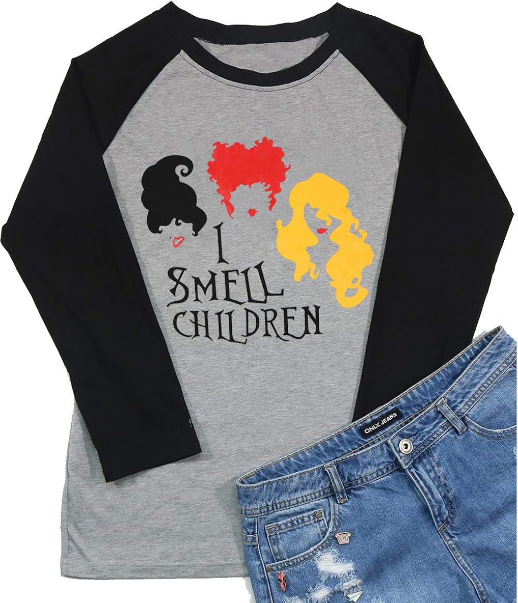 Sanderson Sisters Halloween Shirt Women I Smell Children Funny Graphic