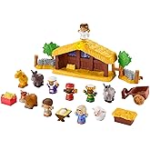 Fisher-Price Little People Toddler Toy Nativity Set with Music Lights & 18 Pieces for Christmas Pretend Play Kids Ages 1+ Years