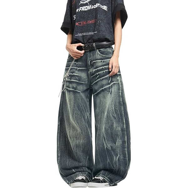 【SATIIIZ】Lian Pintuck Wide Denim Pants ASKK NY Trouser Jean in Rambler - Bliss Boutiques