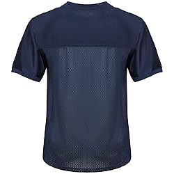 Aumudle Men Blank Plain Football Jersey Practice