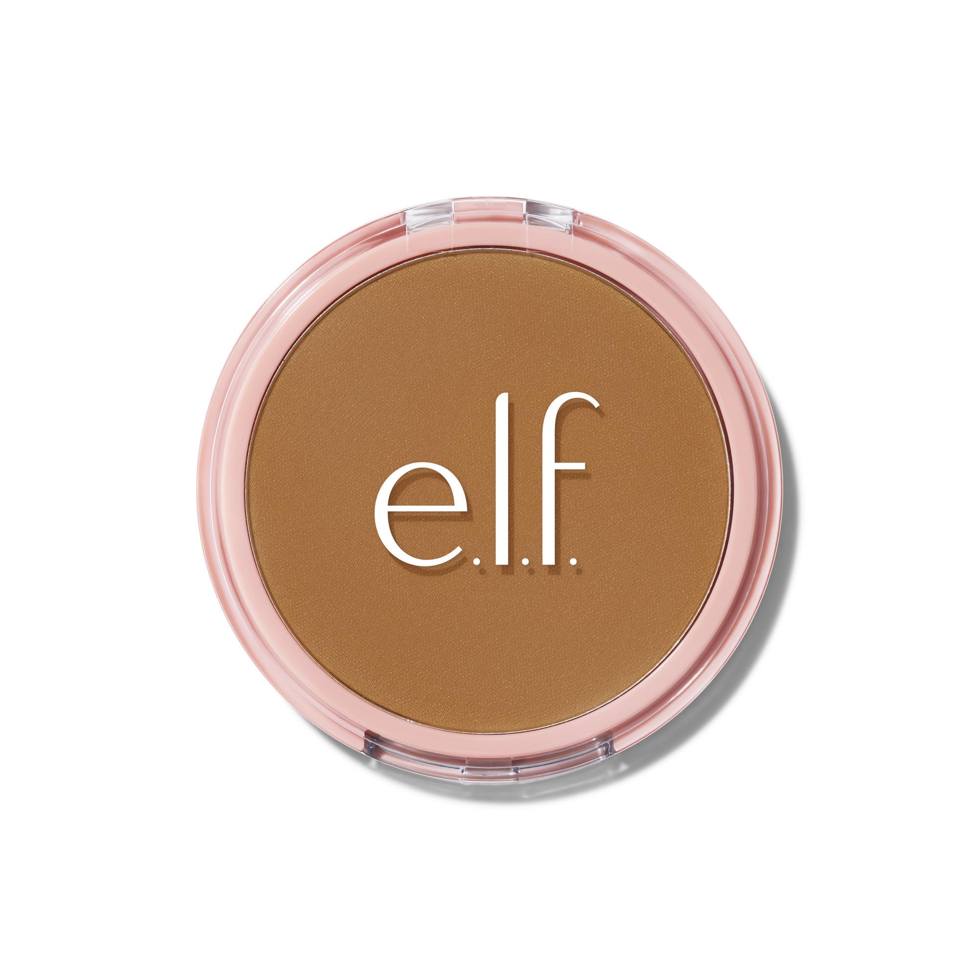 e.l.f. Halo Glow Powder Filter, Pressed Finishing Powder, Buildable Coverage, Crease-Resistant, Blurs the Appearance of Pores, With Velour Puff and Mirror, Vegan & Cruelty-Free, Deep Neutral