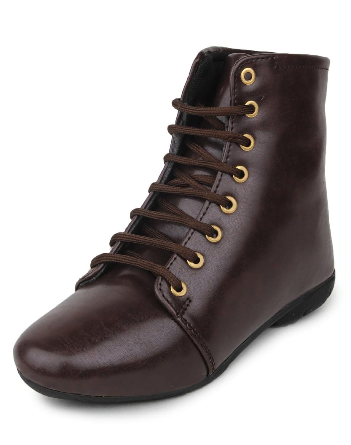 meriggiare women synthetic brown boots