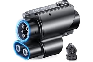 JELHFIP NACS to CCS1 Charging Adapter Tesla Supercharger Adapter 500A/1000V Max 250KW NACS to CCS Electric Vehicle Fast DC Charging Adapter Compatible with Ford,GM,Volvos,and Polestar EVs