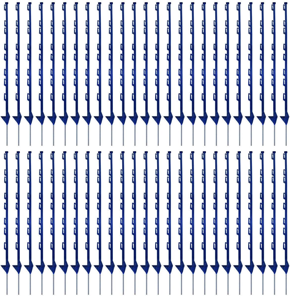 True Products B1012J50 Tall Electric Temporary Fencing Pins, Blue, 1 m