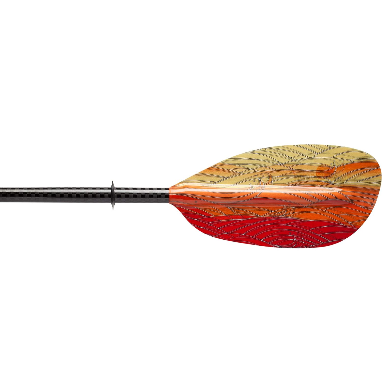 AQUA BOUND Whiskey Fiberglass Straight Shaft 4Piece Kayak Paddle