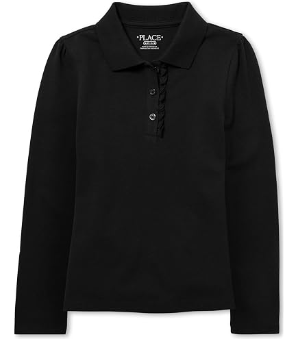 Amazon.com: French Toast Girls' Big Long Sleeve Interlock Polo