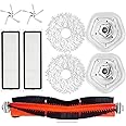 Replacement Spare Parts Main Brush Side Brush Mop Pads Hepa Filter Fit For Dreametech W10 Robtic Vacuum Cleaner (Set 2)