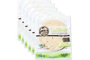 La Tortilla Factory Grain-Free Cauliflower Tortillas, 5-Count, 6 Packages