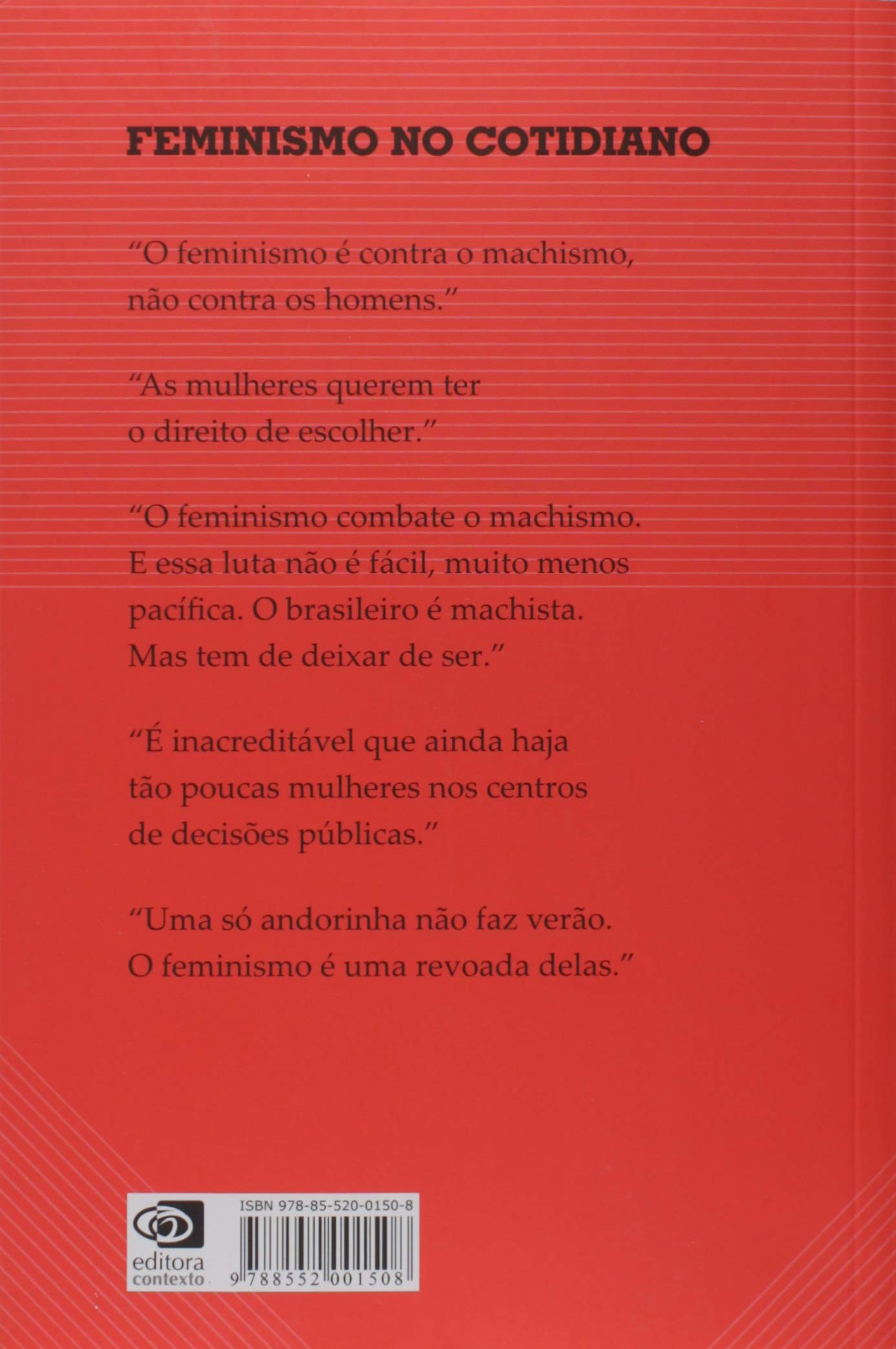 Livro 'Feminismo no Cotidiano' por Marli Gonçalves
