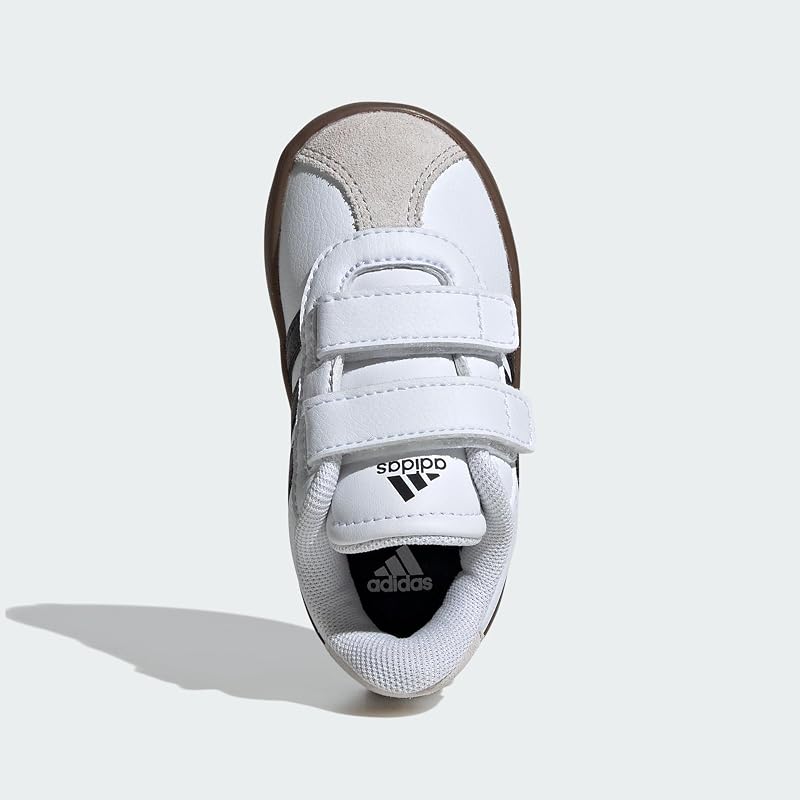 Mixte Enfant VL Court 3.0 Shoes, Cloud White/Core Black/Grey One, 35 EU