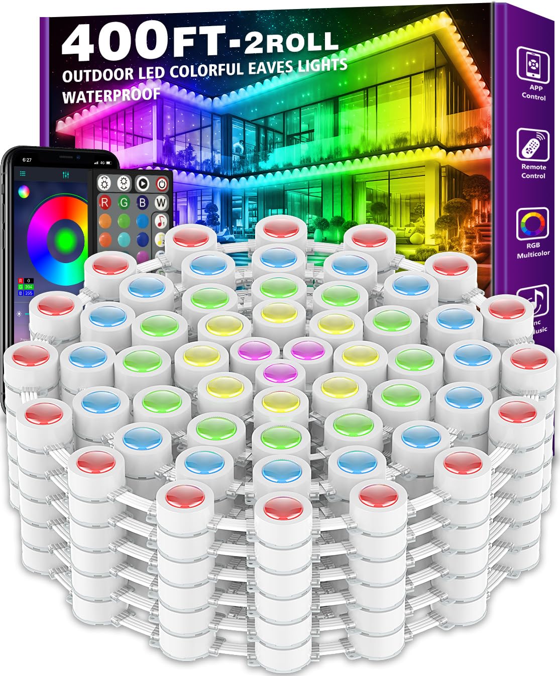 400FT Permanent Outdoor RGB Lights - IP67