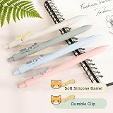 FIOVER 4PCS Cute Cat 0.5 mm Gel Pen Set Black Ink Quick Dry Press view 3