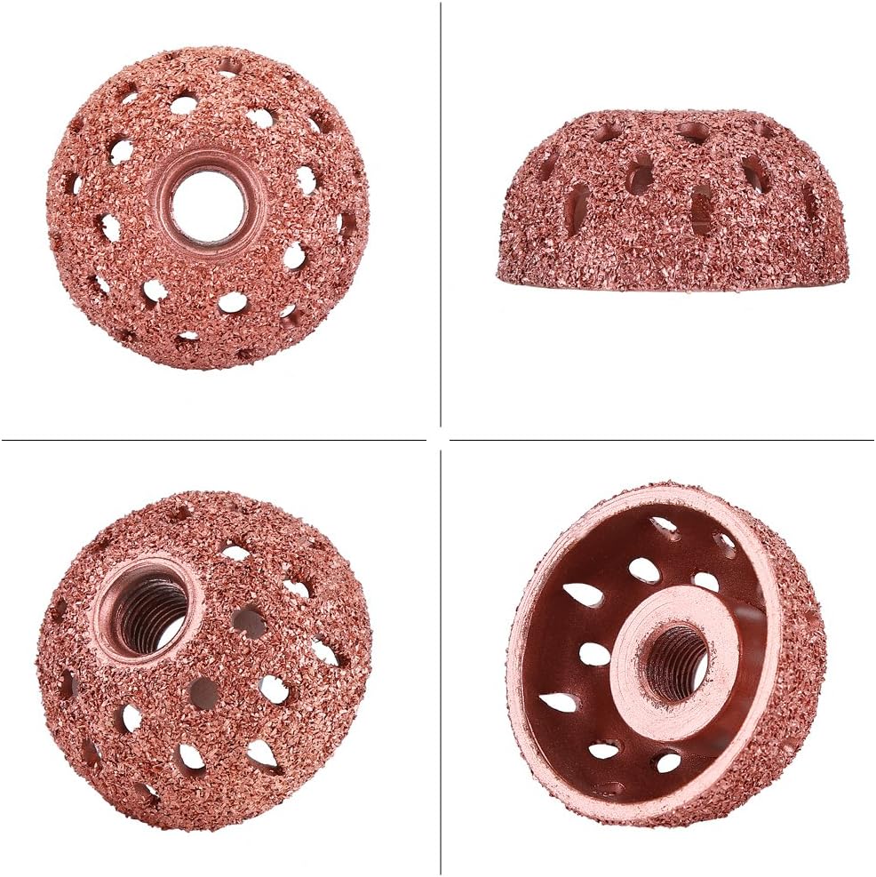 Qiilu 38mm Tire Repair Tool Grinding Head Coarse Grit Buffing Wheel Kits with Linking Rod Adapter: Automotive
