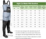 Night Cat Waterproof Chest Waders with Boots Men Women Blue UK 11 view 6