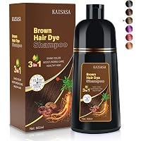 Amazon.com : Cosmpro Dark Brown Natural Hair Dye Shampoo 3 in 1 ...