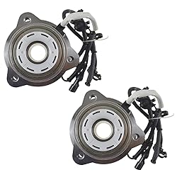 TRQ 2 Piece Front Wheel Bearing & Hub Assembly Set