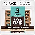 Boveda 62% RH Size 8-10 Pack Two-Way Humidity Control Packs-for Storing 1 oz of Botanicals-Moisture Absorber for Small Storag
