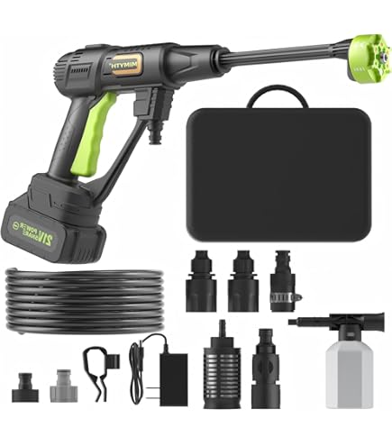thumbnail image 2 of Cordless Pressure Washer For Milwaukee 18V Battery, 700 PSI Portable Handheld Power Washer With 6-in-1 Nozzle Foam Cannon For Car Floor Fence Wall Cleaning (No Battery 2 of 9