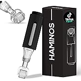 Derma roller 0.25 mm with Reservoir for Hair, Beard, Skin, Lips, Wrinkles, Stretch Marks, Hyperpigmentation INSTANT SERUM APPLICATION, 105 Titanium Needles