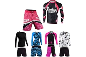ROAR-INT ROAR No Gi Full Set Ladies Sports Bra BJJ Leggings MMA Shorts & Grappling Rash Guard Female Fight Wear (Only For Ladies)