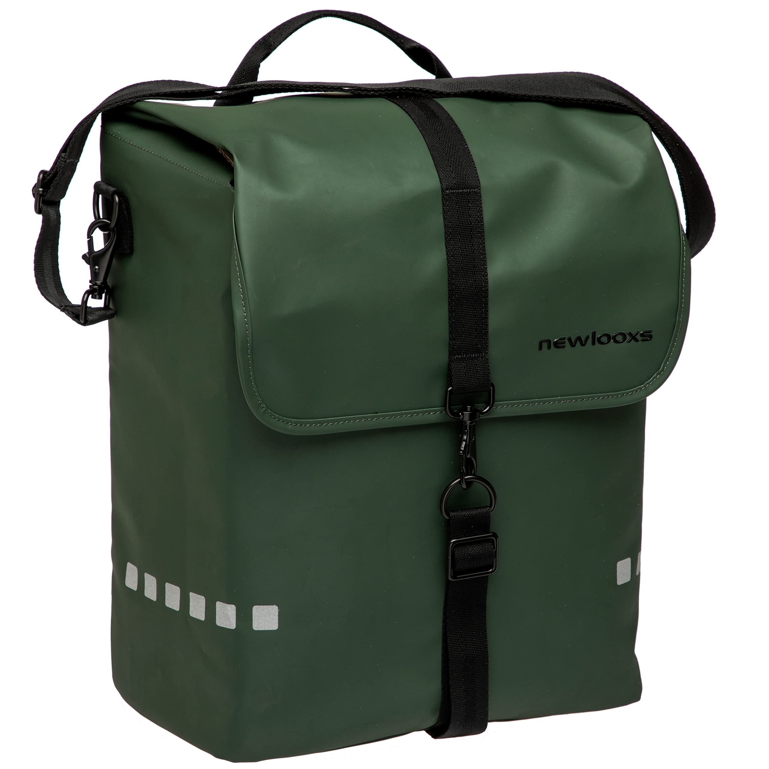 New Looxs Odense Single Pannier Bag, Green, 17.5L