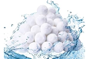 Dukars 1.5 lbs Pool Filter Balls, Filter Media for Swimming Pool Sand Filters, Pool Filter Ball for Sand Filter Pump, Specialty Technology Helps Keep Pool Clean (1.5 lbs)